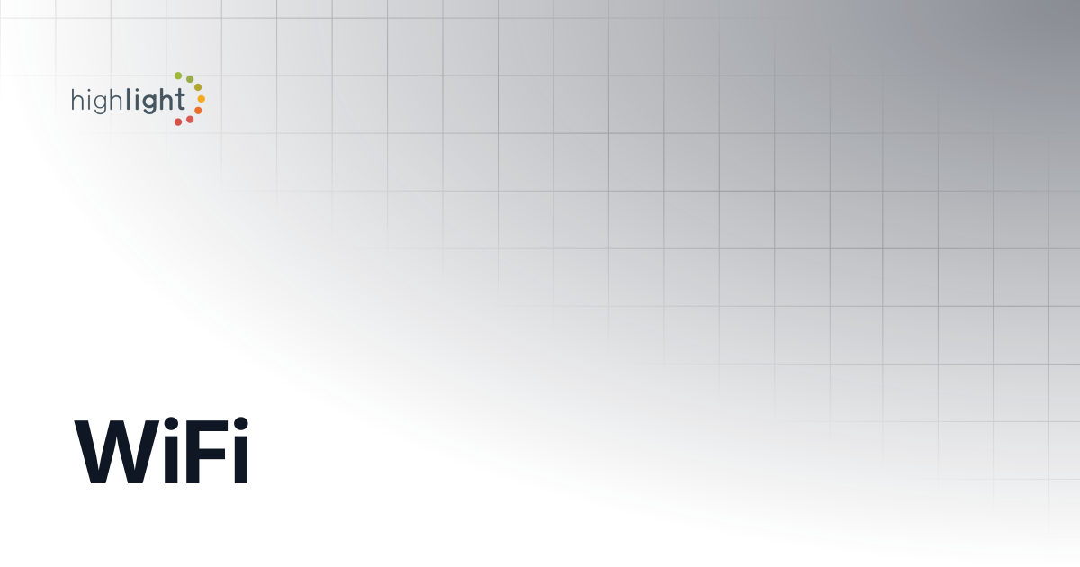 WiFi | Highlight Help & Support